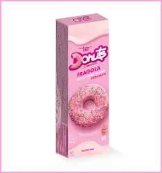 Donuts Ciambelle CuoreNero Fragola 111g - Astuccio 3 ciambelle 